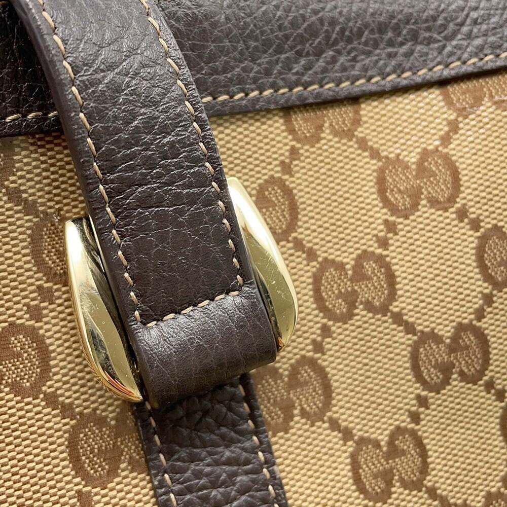 GUCCI Brown Leather Shoulder Bag - Picture 6 of 15